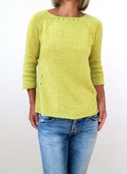 Пуловер связанный по кругу спицами