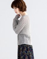 Пуловер оверсайз ажурно-текстурным узором из коллекции Pierrot