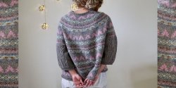Свободный пуловер с жаккардовым узором Astrid