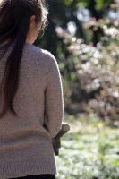 Вязание спицами для женщин пуловера с круглой кокеткой