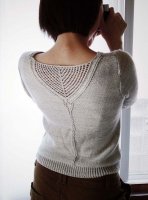 Описание вязания спицами летнего пуловера для женщин