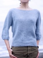 Пуловер с рукавами реглан и широкой горловиной Ui