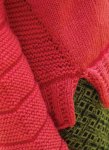 Вязание женщинам пуловера Garter stitch panel