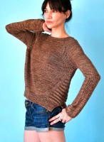 Пуловер с оригинальными узорными мотивами Maybequeen