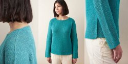 Вязаный поперек модный пуловер для женщин End to end