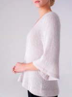 Описание вязания спицами пуловера для женщин