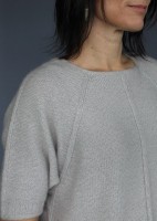 Пуловер реглан спицами сверху вниз одной деталью