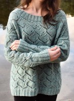 Пуловер с красивым ажурным узором Waterscapes