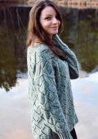 Описание вязания спицами свободного пуловера для женщин