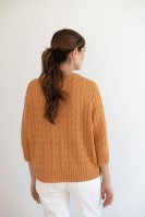 Пуловер с драпировкой на спинке