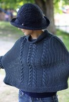 Модное пончо - пуловер для женщин
