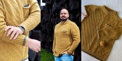 Вязать крючком мужской свитер
