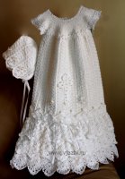 Крестильное платье для девочки, размер от новорожденных и недоношенных до 1 года