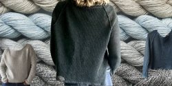 Пуловер реглан спицами сверху