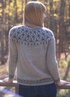 Пуловер с орнаментом - спинка