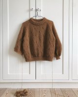 Пуловер из мохера с рукавом три четверти