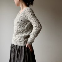 Ажурный женский пуловер