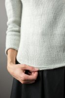 Пуловер одной деталью спицами