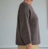 Пуловер одной деталью сверху спицами с описанием