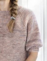Пуловер с коротким рукавом из мохера