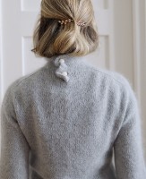 Как вязать женский пуловер из мохера спицами