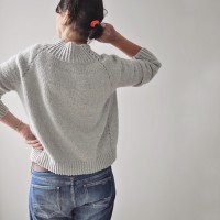 Модный пуловер спицами