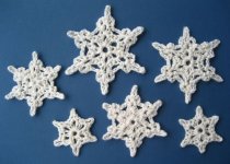 Вязание снежинок крючком Snowflakes