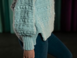 Пуловер из смеси альпака и мохера