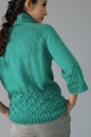 Пуловер из мериносовой шерсти с рукавами реглан