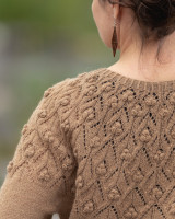 Пуловер с кромками перекрещенной резинкой
