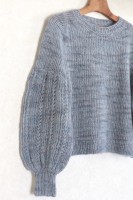 Вариант пуловера с длинным рукавом  спицами