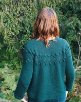 Женский пуловер с шишечками