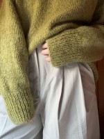 Оверсайз свитер спицами